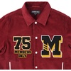 image:imageMembers Only Corduroy Varsity Jacket Women  Letterman Jacket Woman  Corduroy Jacket Women  Womens Varsity JacketRed