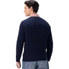 image:imageMembers Only Mens Crew Neck Cable Knit Sweater  Crew Neck Sweater  Mens Cable Knit Sweater Knitted Sweater MenBlue