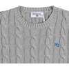 image:imageMembers Only Mens Crew Neck Cable Knit Sweater  Crew Neck Sweater  Mens Cable Knit Sweater Knitted Sweater MenGrey
