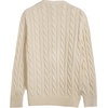 image:imageMembers Only Mens Crew Neck Cable Knit Sweater  Crew Neck Sweater  Mens Cable Knit Sweater Knitted Sweater MenIvory