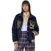 image:imageMembers Only Corduroy Varsity Jacket Women  Letterman Jacket Woman  Corduroy Jacket Women  Womens Varsity JacketNavy