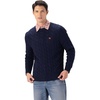 image:imageMembers Only Mens Crew Neck Cable Knit Sweater  Crew Neck Sweater  Mens Cable Knit Sweater Knitted Sweater MenBlue